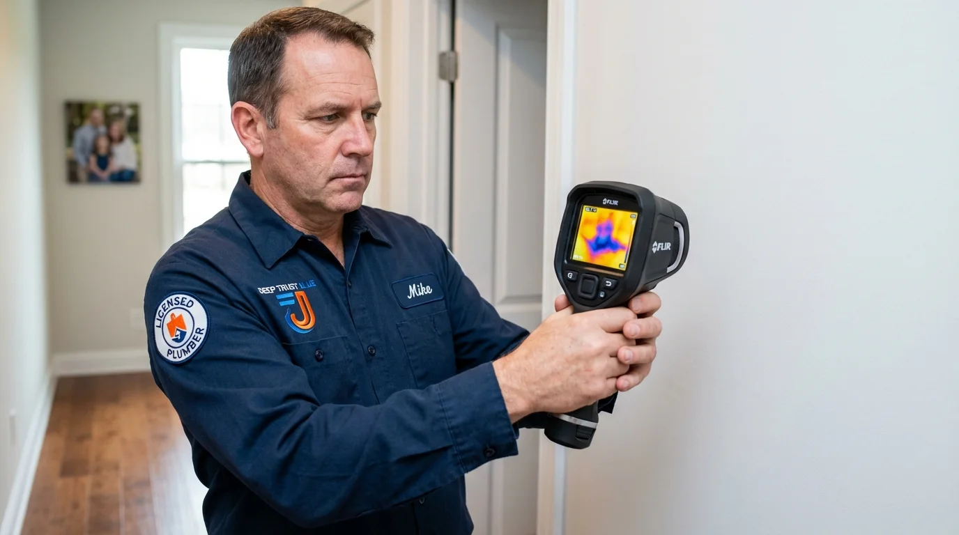 Thermal imaging leak detection by Johns Plumbing LLC in Rural Retreat